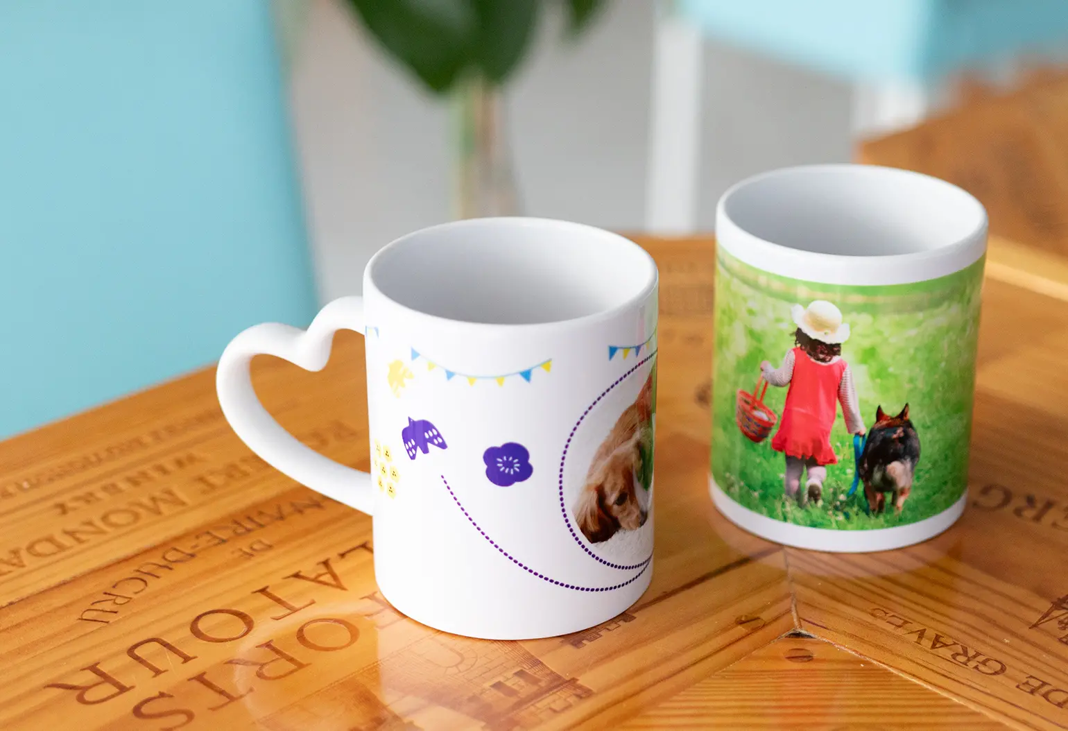 マグカップ　ハートハンドル